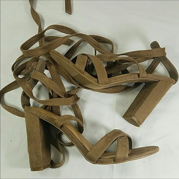 BRASH Gladiator Heel Sandals Size 8.5 - Picture 3 of 6